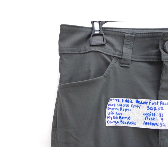 Eddie Bauer Men's First Ascent Size 30 (31x32) Guide Pro Nylon Hiking Pants Gray - Picture 5 of 11